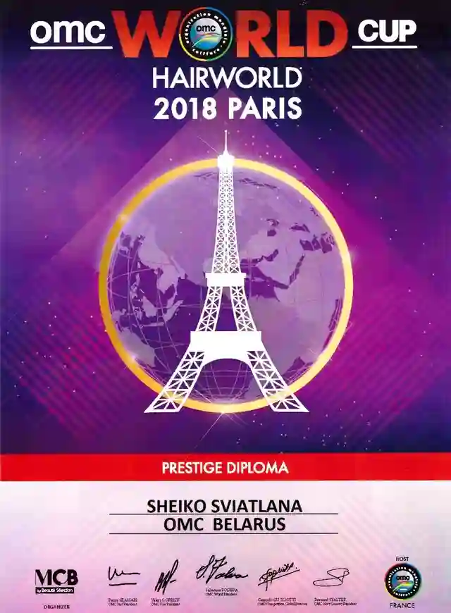 Участие в Чемпионате Мира по парикмахерскому искусству